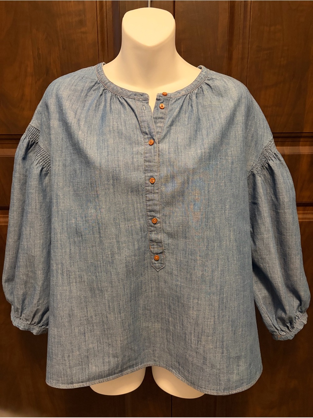 Sonoma Chambray Denim Blouse